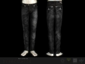 Sims 3 — Passenger jeans #1 by Shushilda2 — New mesh | recolorable channels | CAS and Launcher icons