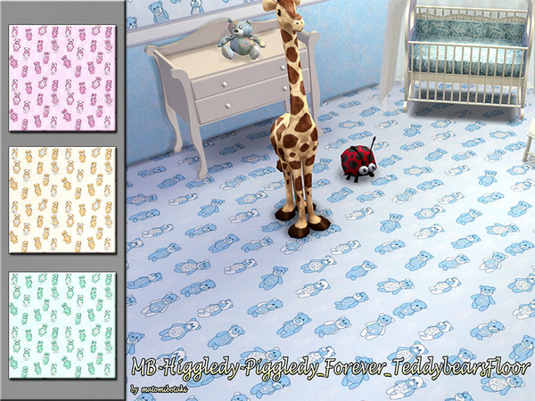 Sims 4 — MB-Higgledy_Piggledy_ForeverTeddybearsFloor by matomibotaki — MB-Higgledy_Piggledy_ForeverTeddybearsFloor,