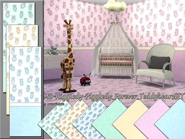 Sims 4 — MB-Higgledy_Piggledy_ForeverTeddybearsSET by matomibotaki — MB-Higgledy_Piggledy_ForeverTeddybearsSET cute