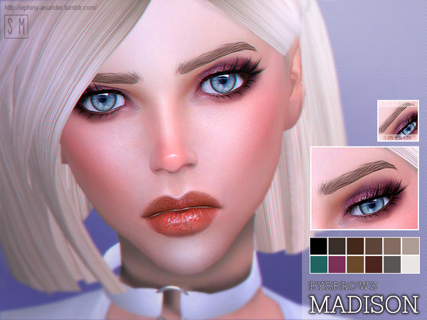 Sims 4 — [ Madison ] - Eyebrow by Screaming_Mustard — New eyebrows for Sims. For females , toddler +. With custom thumb