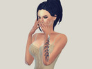 Sims 4 — tlou part II tattoo by honeyclem2 — inspired by ellie's tattoo in the last of us part II videogame teen/older