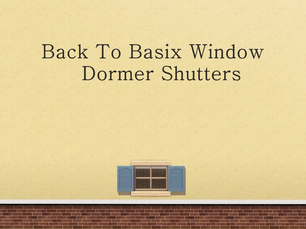 Sims 3 — MZ_Back to Basix Dormer Window Shutters by missyzim — Shutters to fit my Back to Basix match dormer windows.