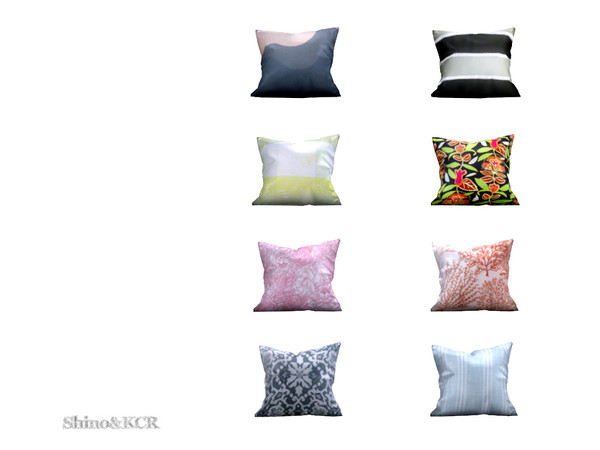 Sims 4 — Outdoor 2018 - Floor Pillow by ShinoKCR — Sleek and modern Outdoor Furniture inspired by PotteryBarn in Clutter