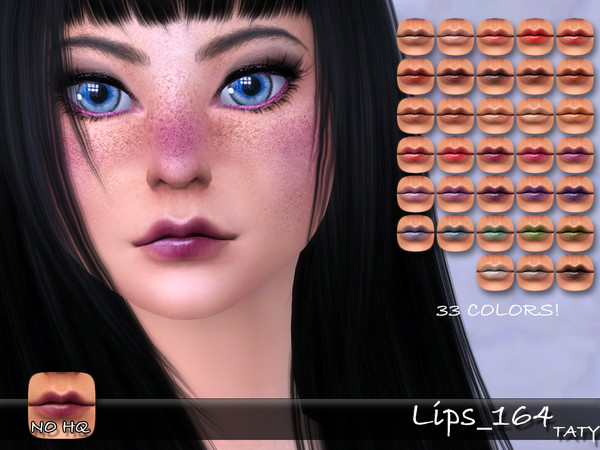 Sims 4 — [Ts4]Taty_Lips_164 by tatygagg — - Female - Teen to Elder - Human, Alien - Hq Compatible