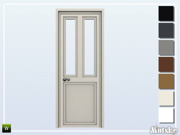 Sims 4 — Kansas Door Glass Single 2x1 by Mutske — This door is part of the Kansas Constructionset. Made by Mutske@TSR. 
