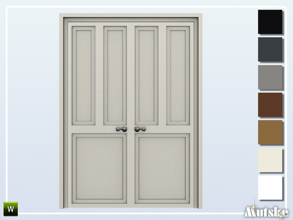 Sims 4 — Kansas Door Privat 2x1 by Mutske — This door is part of the Kansas Constructionset. Made by Mutske@TSR. 
