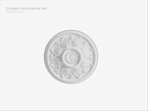 Sims 4 — Elegant ceiling decor by Severinka_ — Ceiling round decor From the set 'Elegant decorative set' Build / Buy