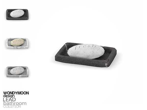 Sims 4 — Lead Soap Dish by wondymoon — - Lead Bathroom - Soap Dish - Wondymoon|TSR - Creations'2018