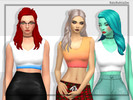 Sims 4 — 001 Back To Basic Top by BabyBubbleSim — Woohoo my first own mesh :3 It took me quite a while to figure out, but