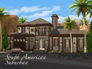 Sims 4 — South American Suburban by pinoe — A beautiful suburban house for your sims to enjoy. The house has a