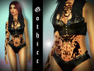 Sims 4 — Traditional Torso/Chest Tattoo by G0THICC — Traditional tattoo covering the chest and general torso. All Sailor