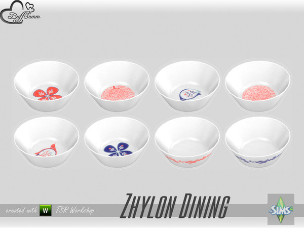 Sims 4 — Dining Zhylon Bowl Small by BuffSumm — Part of the *Diningroom Zhylon Set* Created by BuffSumm @ TSR