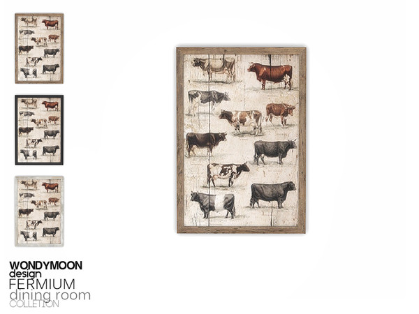 Sims 4 — Fermium Painting by wondymoon — - Fermium Dining Room - Painting - Wondymoon|TSR - Creations'2018