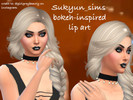 Sims 4 — Bokeh Lipstick by sukyun_sims — Bokeh - the visual quality of the out-of-focus areas of a photographic image,