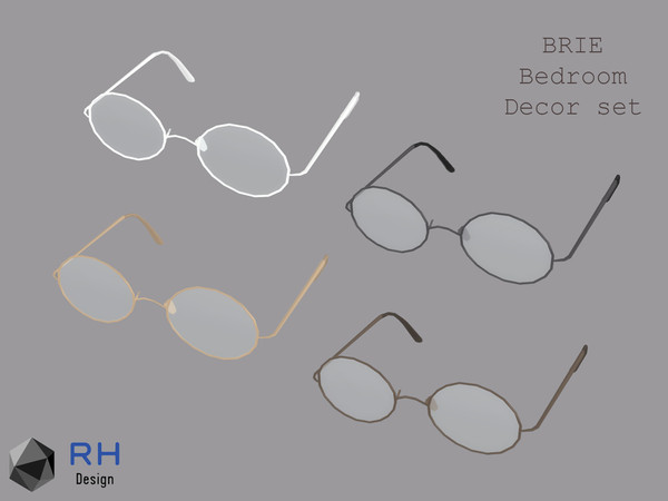 Sims 4 — Brie Reading Glasses by RightHearted — Do you have difficulties to read small letters in books, magazines or on
