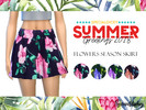 Sims 4 — Flowers Season Skirt by specialdicky — Flowers Season Skirt By Specialdicky's Summer Greetings 2018 Collection