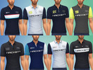 Sims 4 — Men's Hackett Aston Martin Racing Polos by Oblivion_Lost3 — A collection of 8 Aston Martin Racing polos for