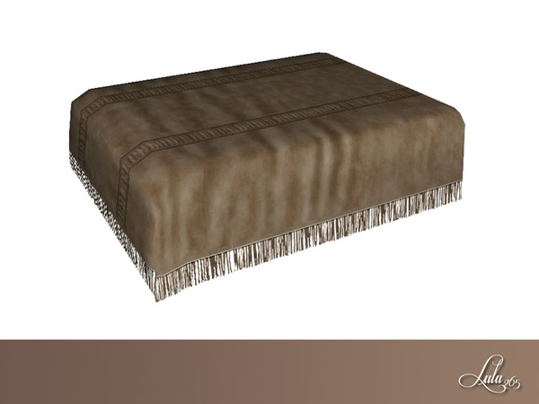 Sims 4 — Elegant Steampunk Blanket  by Lulu265 — Part of the Elegant Steampunk Bedroom Set