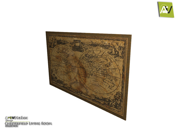 Sims 4 — Chesterfield Giant Painting by ArtVitalex — - Chesterfield Giant Painting - ArtVitalex@TSR, Jun 2018