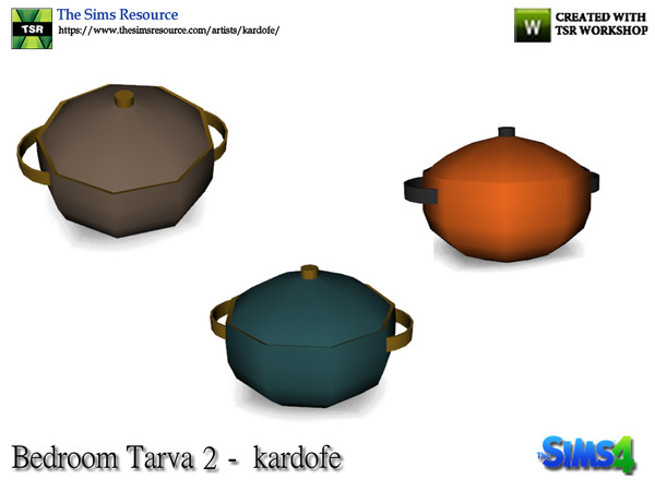Sims 4 — kardofe_Bedroom Tarva_Toy pan by kardofe — Small saucepan to decorate the toy kitchenette 