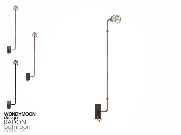 Sims 4 — Radon Wall Lamp - Left by wondymoon — - Radon Bathroom - Wall Lamp - Left - Wondymoon|TSR - Creations'2018