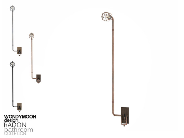 Sims 4 — Radon Wall Lamp - Right by wondymoon — - Radon Bathroom - Wall Lamp - Right - Wondymoon|TSR - Creations'2018