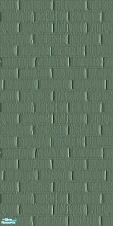 Sims 2 — Brick Finish - Moss Green by EarthGoddess54 — Part of the Brick Finish Wall Set. Only 1 simoleon each for those