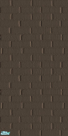 Sims 2 — Brick Finish - Dark Brown by EarthGoddess54 — Part of the Brick Finish Wall Set. Only 1 simoleon each for those