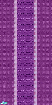 Sims 2 — Royale Plum Fleur de Lys tile Wall by jasysboo — Tiny plum mosaic tiles with small band of lighter tiles that