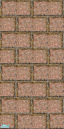 Sims 2 — Drama - Tan & Brown Wall Pavers 1 by Cerulean Talon — Dramatic paver walls for exterior and interior. These
