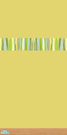 Sims 2 — TC29 - Stripes on Ripe Banana by jeni — Stripe border on Ripe Banana coloured wall