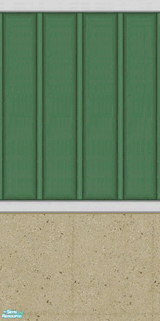 Sims 2 — Green & White Siding Part 2 by karlik-nos — Green and white vertical siding with "Fawn" stucco