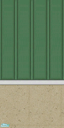Sims 2 — Green & White Siding Part 2 by karlik-nos — Green and white vertical siding with "Fawn" stucco
