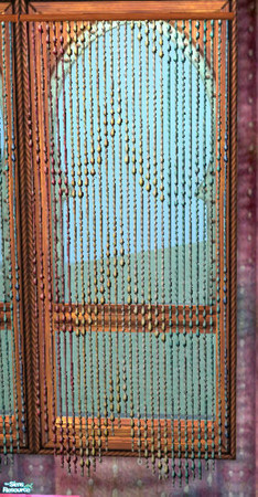 Sims 2 — Indian Inspired III - Beaded Curtain DIA by Simaddict99 — Updated Feb 10 - diagonal beaded curtain.