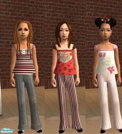 Sims 2 — trendy pack by teufelsmienchen — you need the mesh by biene on www.sim2-fashion.de mesh: Kinder Mesh