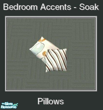 Sims 2 — Bedroom Accents - Soak - Pillows by Waverly — The Bedroom Accents collection consists of new beddings, rugs,