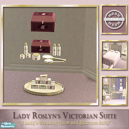 Sims 2 — Lady Roslyn\'s Victorian Soaps & Lotions by Cashcraft — A Victorian Lady\'s Dressing Room and Bedroom