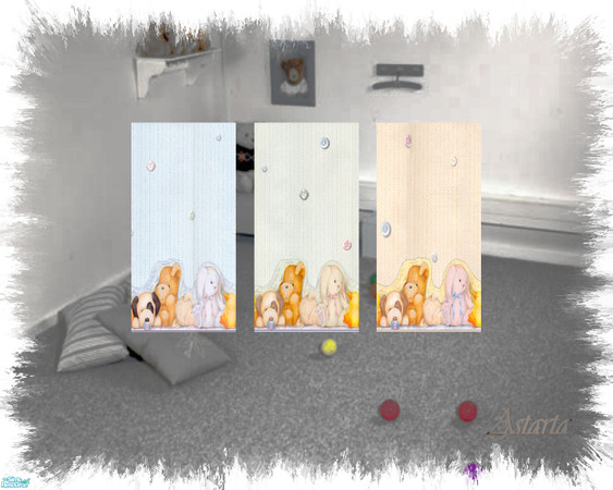 Sims 2 — Bears in Bed by Astarta — Bears for the nusery.