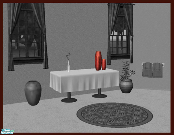 Sims 2 — Musee Sculpture in Soft Red by TSR Archive — 