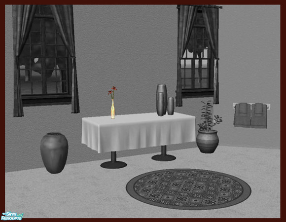 Sims 2 — Bud Vase in Soft Red by TSR Archive — Recolor of the flower only.