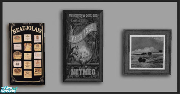 Sims 2 — Wine by TSR Archive — Recolor of "We Call It Football"