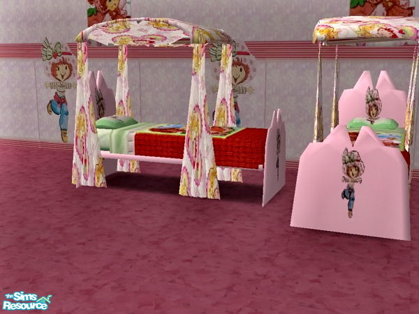 Sims 2 — Strawberry Shortcake  - Single Bed by ead425 — 