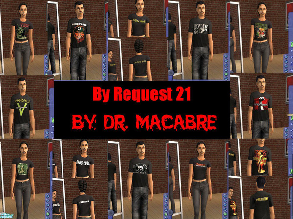 Sims 2 — By Request 21.... by Dr. Macabre — This request goes out to soadinsane840. She wanted tshirts for Pennywise.