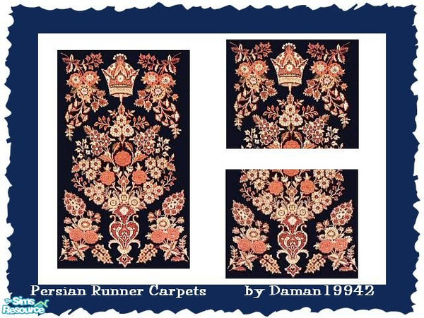 Sims 2 — Persian Runner Carpets by daman19942 — Daman19942 Do Not Re-Upload Anywhere 