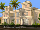 Sims 4 — Mediterranean Luxury Estate by pinoe — A luxurious mediterranean mansion for a large wealthy family. The house