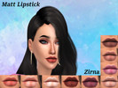 Sims 4 — Matt Lipstick by Zirna — Matt Lipstick :)