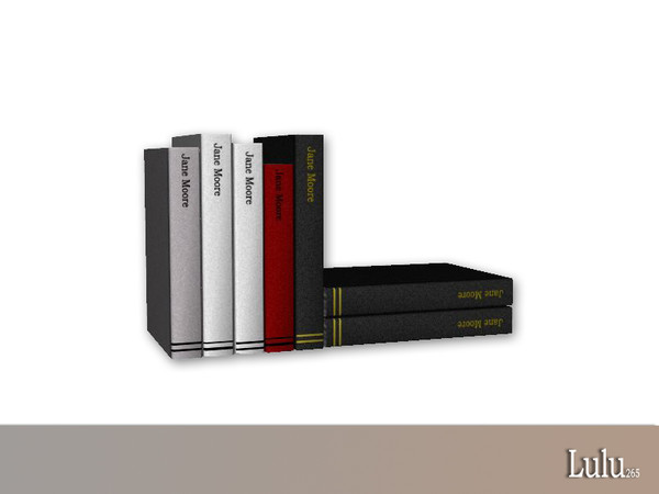 Sims 4 — Modern Office Books  by Lulu265 — Part of the Modern Office Set 