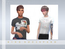 Sims 4 — Panic! At The Disco - Tucked Tees by kingboulevard — There are 9 swatches to this item, only 4 are shown in the