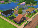 Sims 4 —  by blogorn — A cute neighborhood with several different style homes for your Sims. I have created a district