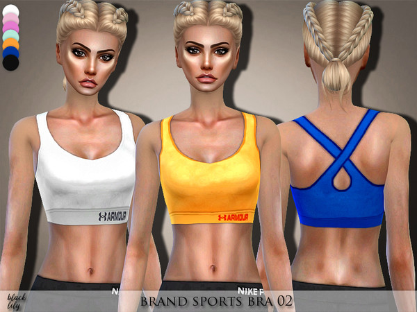 Sims 4 — Brand Sports Bra 02 by Black_Lily — YA/A/Teen 7 Styles New item